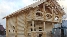 Предлагаем Вашему вниманию теплые красивые деревянные дома из оцилиндрованного бревна зимней заготовки