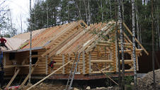 Спроектируем и построим бревенчаты дом из оцилиндрованного бревна 240