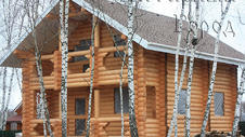 Производим и строим деревянные дома из северного оцилиндрованного бревна зимней заготовки