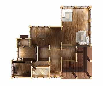 дом из оцилиндрованного бревна, проекты деревянных домов из оцилиндрованного бревна